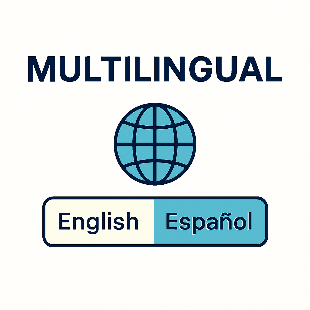 Peval Media™ Multilingual Switcher – Spanish/English Toggle with Metadata Sync
