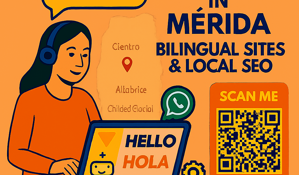 Bilingual web development in Mérida with chatbot integration, smart forms, and SEO for Centro, Altabrisa, and Ciudad Caucel.